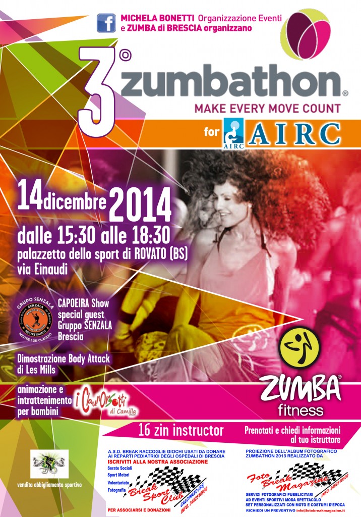 2014-12-05 3° Zumbathon, Domenica 14 Dicembre a Rovato