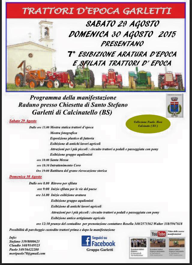 Settima Edizione Di Trattori D’Epoca Garletti