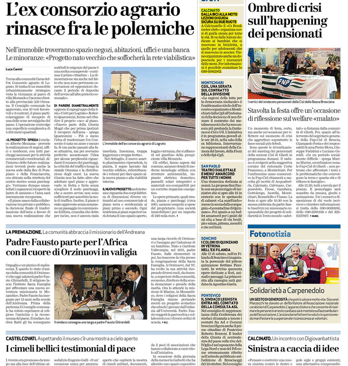 2009-10-20 Articolo Bresciaoggi lezioni Di Guida In Sede Asd Break