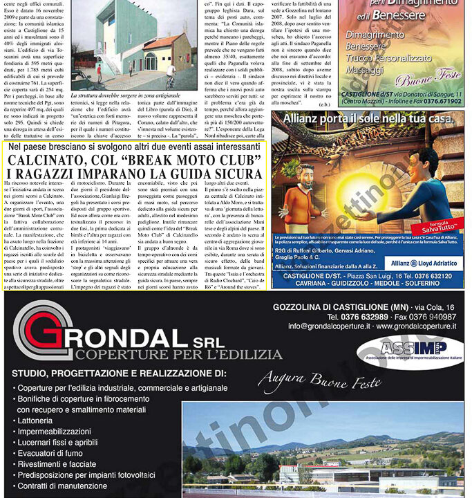 2009-12-19 Articolo Il Gazzettino Nuovo I Ragazzi Imparano Guida Sicura