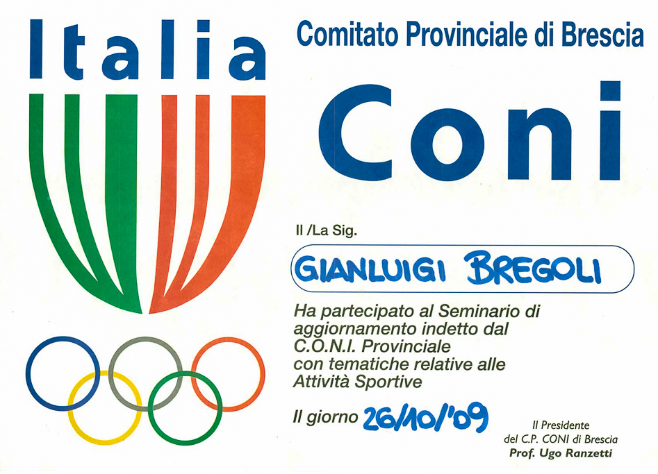 2009-10-26 Attestato Coni Tipologia Allenamenti