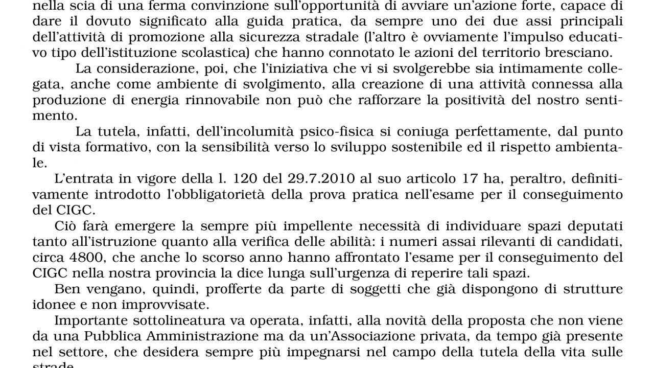 2010-08-30 Referenze Collaborazione Istituto Tartaglia Progetto Break Educazione Stradale