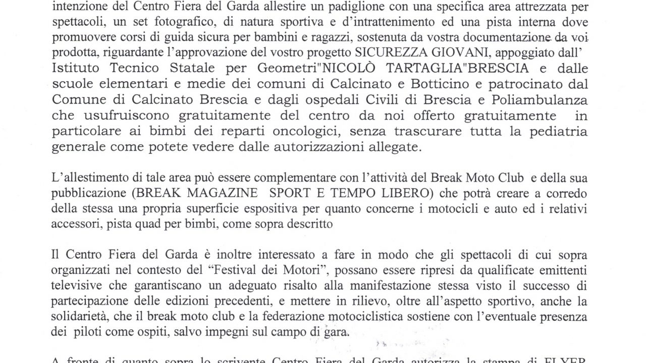 2014-05-20 Incarico Centro Fiera Del Garda Festival Dei Motori