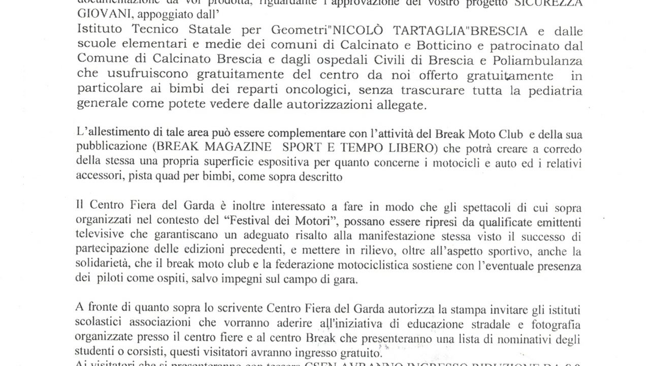 2016-05-20 Incarico Centro Fiera Del Garda Festival Dei Motori