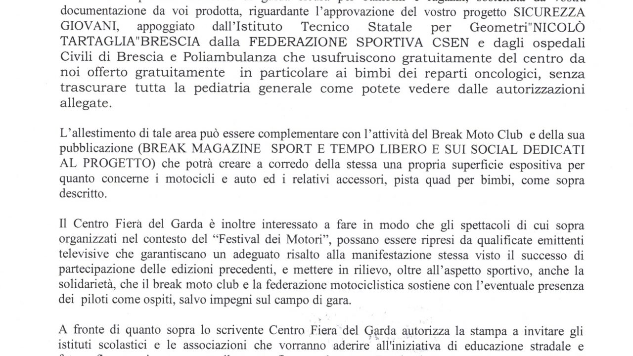 2019-05-20 Incarico Centro Fiera Del Garda Festival Dei Motori