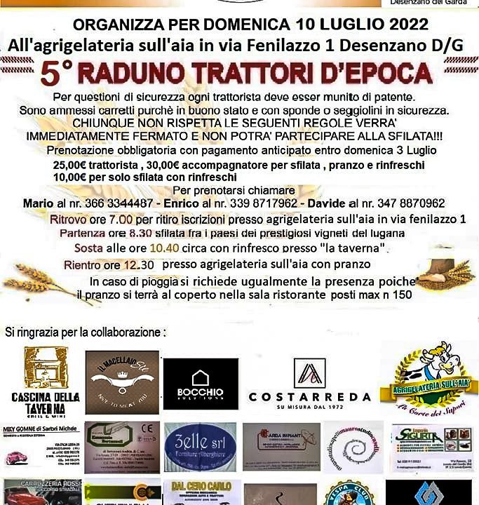 2022-06-20 5° Raduno Trattori D’Epoca Teste Calde De Sentener e Lunà