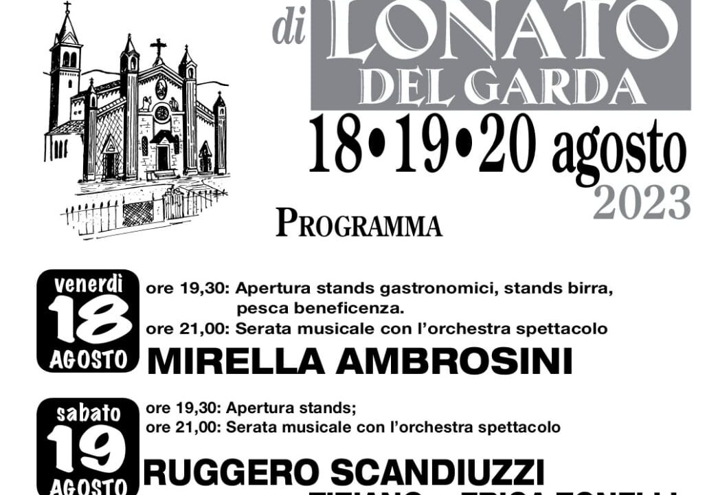 18-19-20 Agosto Tradizionale Festa Di Campagna Di Lonato Del Garda